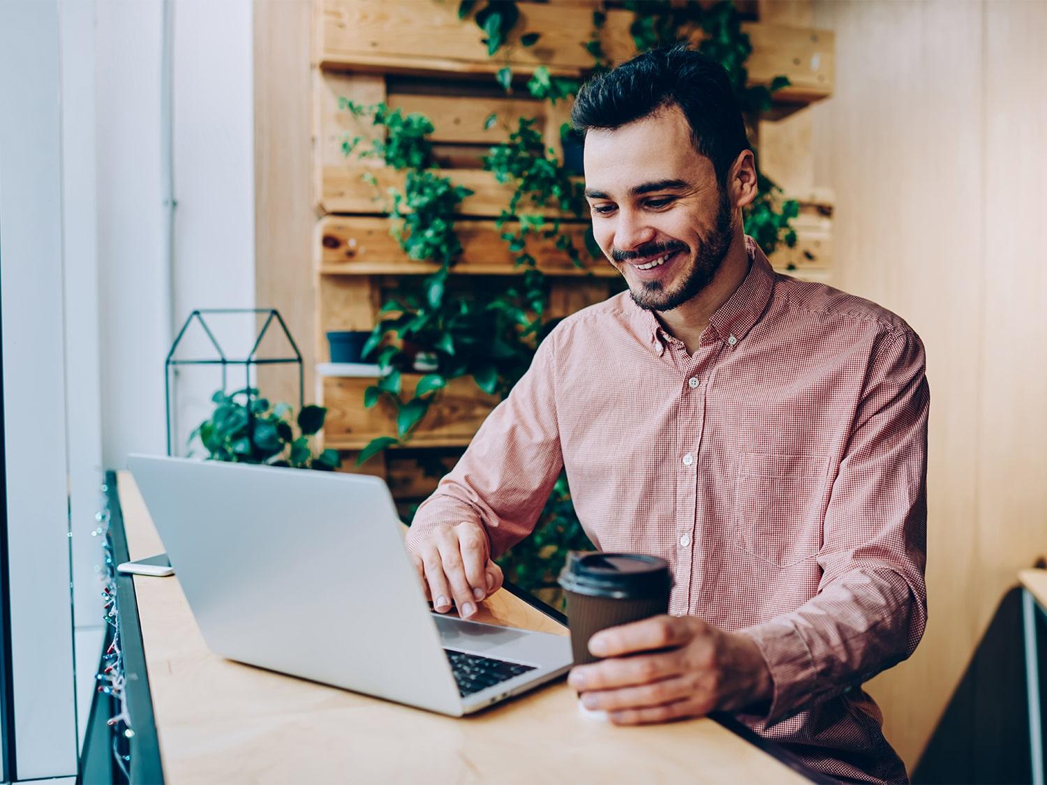 Lawyer feeling happy about getting leads